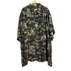 David Taylor Hawaiian Island Hawaii Shirt Men 4Xl Tropical Tree Beach Summer Sea